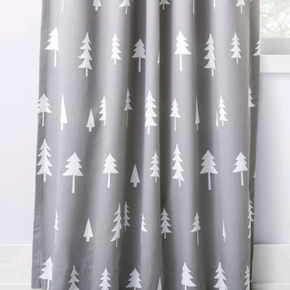 Cloud island light filtering curtain panel